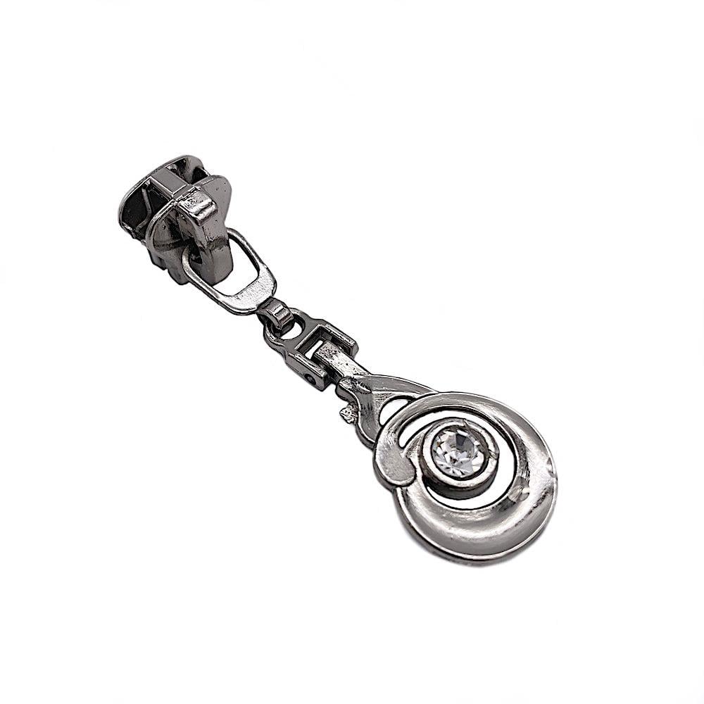 Бегунок для тракторной молнии тип 5 Блэк-никель №14