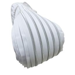 Рулонная молния спираль тип 7 "Silver" Белая (200м)